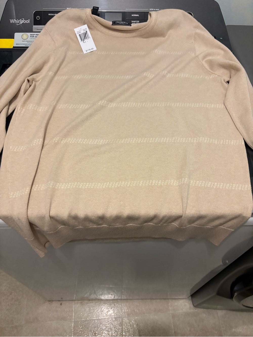 Saks Fifth Avenue Men’s Crewneck Sweater in Beige